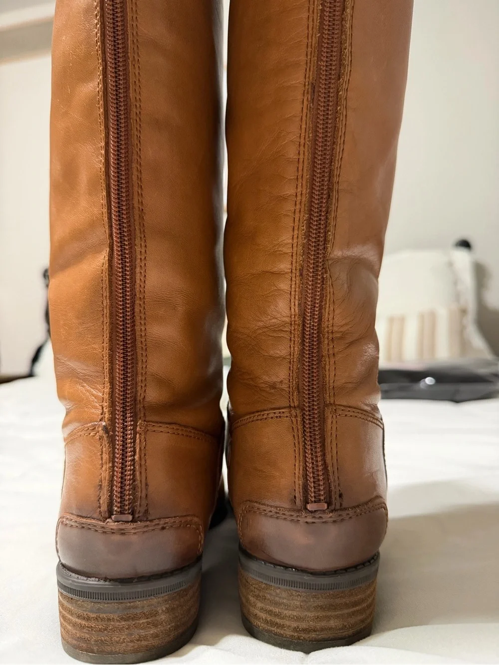 Sam Edelman Tall Leather Over-the-Knee Boots in Cognac